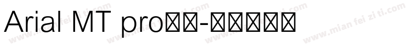 Arial MT pro字体字体转换